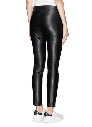 Back View - Click To Enlarge - ISABEL MARANT ÉTOILE - 'Jeffrey' faux leather cropped leggings