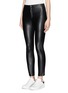 Front View - Click To Enlarge - ISABEL MARANT ÉTOILE - 'Jeffrey' faux leather cropped leggings