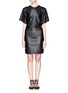 Main View - Click To Enlarge - ISABEL MARANT ÉTOILE - Jadis' ruche back faux leather dress