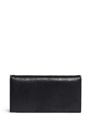 Back View - Click To Enlarge - STELLA MCCARTNEY - 'Falabella' chain border flap continental wallet
