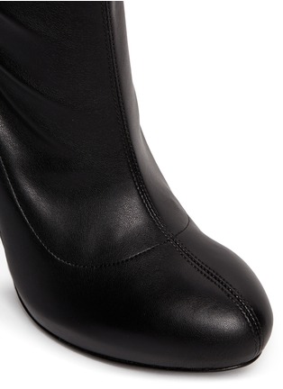 Detail View - Click To Enlarge - STELLA MCCARTNEY - Triangle block heel mid calf boots