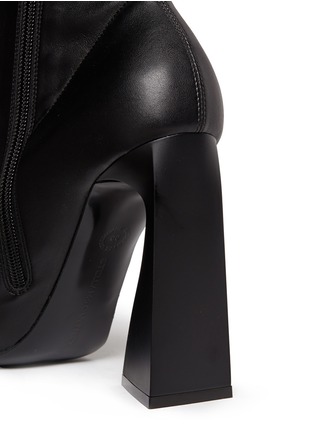 Detail View - Click To Enlarge - STELLA MCCARTNEY - Triangle block heel mid calf boots