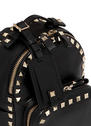 Detail View - Click To Enlarge - VALENTINO GARAVANI - 'Rockstud' mini leather backpack