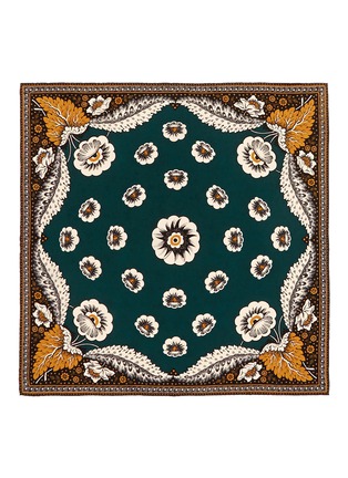 Main View - Click To Enlarge - VALENTINO GARAVANI - Leaf foulard silk twill scarf