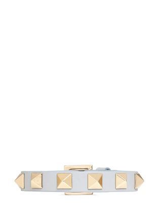 Main View - Click To Enlarge - VALENTINO GARAVANI - 'Rockstud' skinny leather bracelet