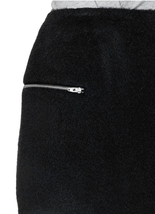 Detail View - Click To Enlarge - T BY ALEXANDER WANG - Zip felt mini skirt