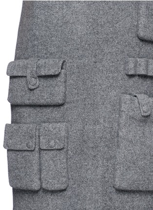 Detail View - Click To Enlarge - ALEXANDER WANG - Multiple pocket felt sleeveless shift dress
