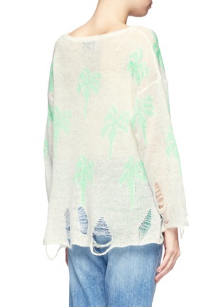 Back View - Click To Enlarge - WILDFOX COUTURE - Distressed palm tree sweater