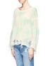 Front View - Click To Enlarge - WILDFOX COUTURE - Distressed palm tree sweater
