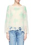 Main View - Click To Enlarge - WILDFOX COUTURE - Distressed palm tree sweater