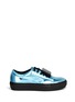 Main View - Click To Enlarge - ACNE STUDIOS - 'Adriana' robot plate metallic leather sneakers