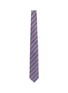 Main View - Click To Enlarge - CANALI - Colourblock regimental stripe silk tie