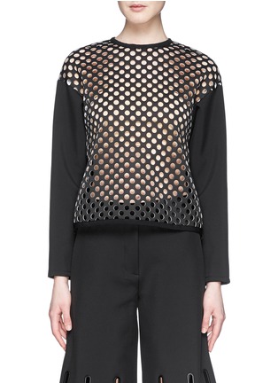 Main View - Click To Enlarge - OPENING CEREMONY - 'Ricky' perforated neoprene top