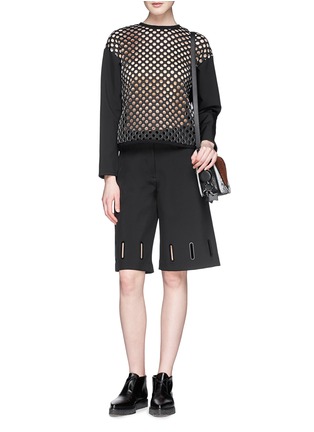 Figure View - Click To Enlarge - OPENING CEREMONY - 'Ricky' perforated neoprene top