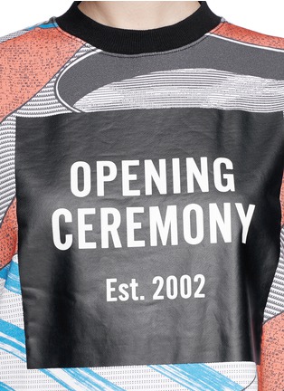 Detail View - Click To Enlarge - OPENING CEREMONY - 'Perspective Pools' oversize sweatshirt