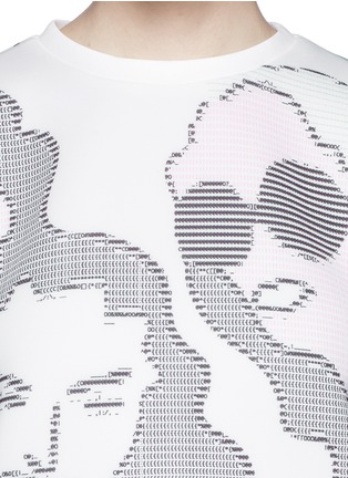 Detail View - Click To Enlarge - OPENING CEREMONY - 'ASCII Girls' neoprene sweatshirt