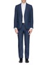Main View - Click To Enlarge - ARMANI COLLEZIONI - Notch lapel linen suit