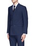 Front View - Click To Enlarge - ARMANI COLLEZIONI - Virgin wool double breasted suit