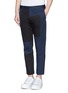 Front View - Click To Enlarge - MARNI - Multi panel cotton-linen tapered pants