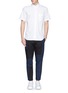 Figure View - Click To Enlarge - MARNI - Multi panel cotton-linen tapered pants