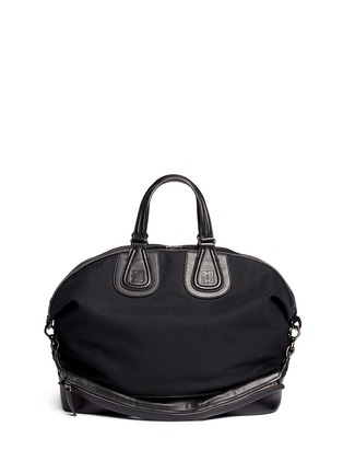 Back View - Click To Enlarge - GIVENCHY - Doberman printed canvas Nightingale bag