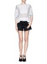 Figure View - Click To Enlarge - J BRAND - Raw edged denim shorts
