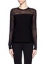 Main View - Click To Enlarge - THEORY - Ofenia sheer top stretch sweater