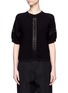 Main View - Click To Enlarge - CHLOÉ - Embroidered trim cotton-silk sweater