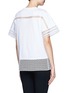 Back View - Click To Enlarge - CHLOÉ - Diamond lace silk organza under layer T-shirt