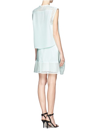 Back View - Click To Enlarge - 3.1 PHILLIP LIM - Laser cut polka dot sleeveless separate dress