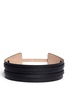 Back View - Click To Enlarge - ALEXANDER MCQUEEN - Double strap leather belt
