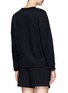 Back View - Click To Enlarge - THEORY - Calf fur and quilted patchwork pullover