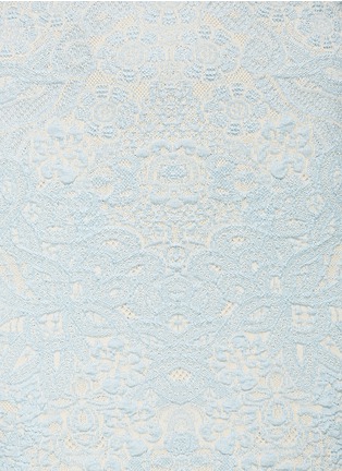 Detail View - Click To Enlarge - ALEXANDER MCQUEEN - Crochet jacquard cap-sleeve dress