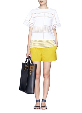 Figure View - Click To Enlarge - CHLOÉ - Crepe cady shorts
