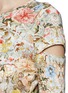 Detail View - Click To Enlarge - ALEXANDER MCQUEEN - Printed cutout sleeve dress