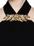 Detail View - Click To Enlarge - ALEXANDER MCQUEEN - Embellished jersey gown