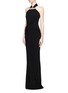 Front View - Click To Enlarge - ALEXANDER MCQUEEN - Embellished jersey gown