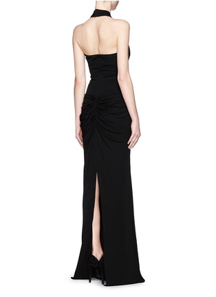 Figure View - Click To Enlarge - ALEXANDER MCQUEEN - Embellished jersey gown