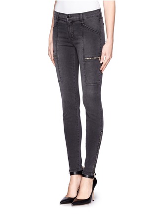 Front View - Click To Enlarge - J BRAND - Kassidy skinny zip utility pants