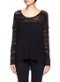 Main View - Click To Enlarge - HELMUT LANG - Open knit angora-blend sweater