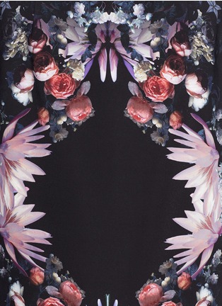 Detail View - Click To Enlarge - GIVENCHY - Floral collage print pencil skirt
