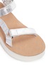 Detail View - Click To Enlarge - TEVA - 'Flatform Universal Mirrored Metallic' leather sandals