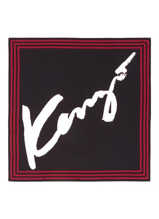 Main View - Click To Enlarge - KENZO - Signature print silk scarf