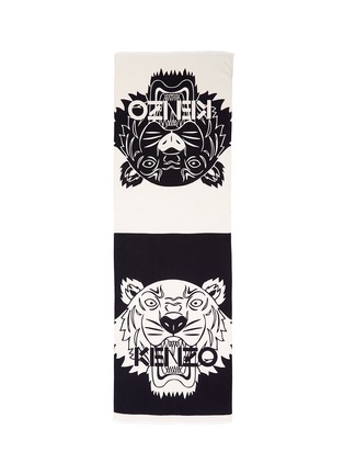 Main View - Click To Enlarge - KENZO - Tiger colourblock scarf