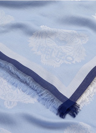 Detail View - Click To Enlarge - KENZO - Tiger modal-cotton jacquard scarf