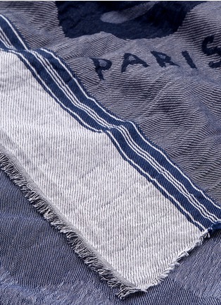 Detail View - Click To Enlarge - KENZO - Signature jacquard cotton scarf