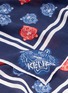Detail View - Click To Enlarge - KENZO - 'Mini Tiger' print cotton-silk bandana scarf