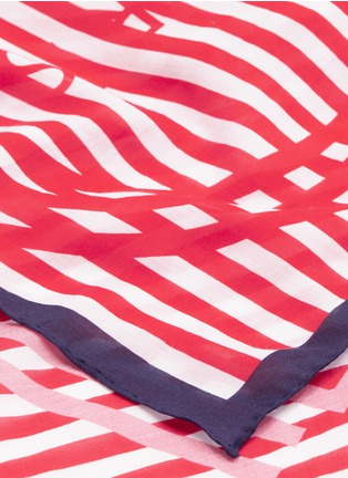 Detail View - Click To Enlarge - KENZO - 'Graphic KENZO' cotton-silk scarf