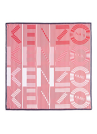 Main View - Click To Enlarge - KENZO - 'Graphic KENZO' cotton-silk scarf