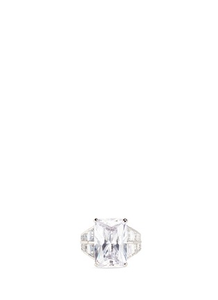 Main View - Click To Enlarge - CZ BY KENNETH JAY LANE - Emerald cut cubic zirconia statement ring